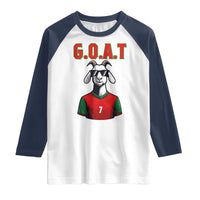 Siuuuu Goat Soccer Celebration Raglan Shirt Gift For Fans