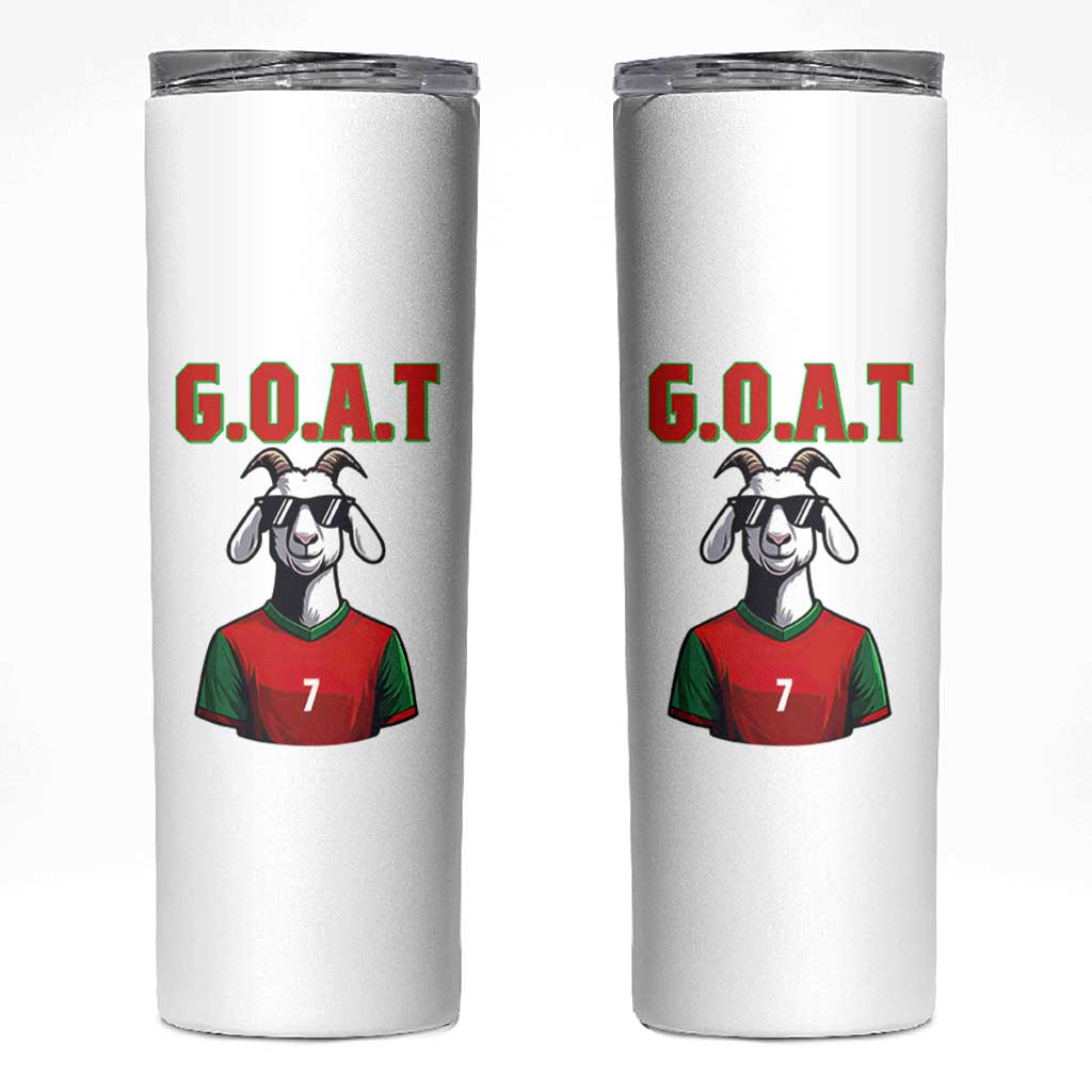 Siuuuu Goat Soccer Celebration Skinny Tumbler Gift For Fans