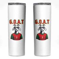 Siuuuu Goat Soccer Celebration Skinny Tumbler Gift For Fans