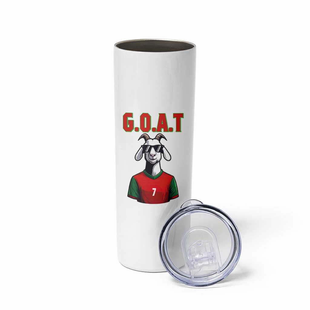Siuuuu Goat Soccer Celebration Skinny Tumbler Gift For Fans