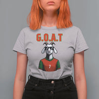 Siuuuu Goat Soccer Celebration T Shirt For Women Gift For Fans