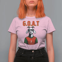 Siuuuu Goat Soccer Celebration T Shirt For Women Gift For Fans