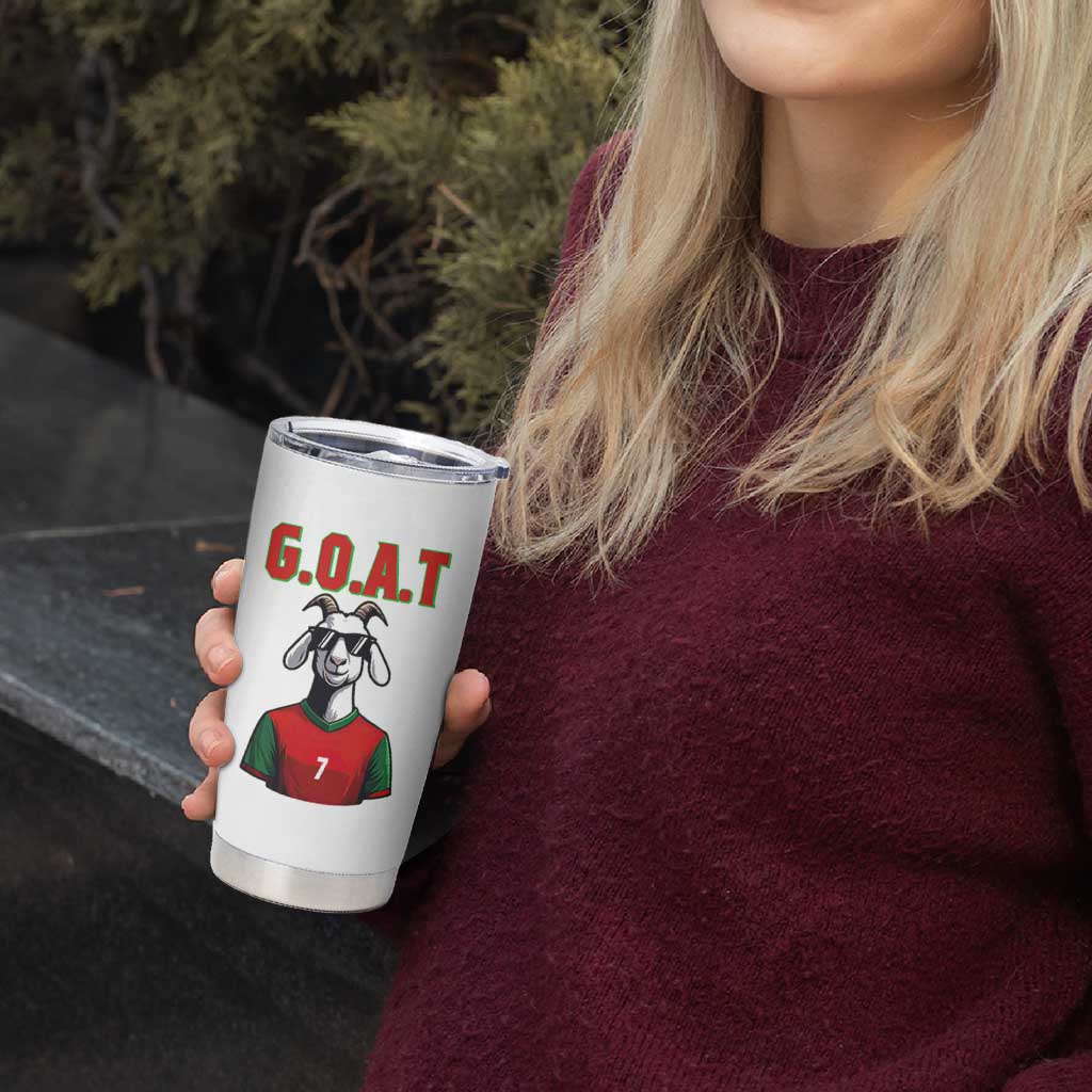 Siuuuu Goat Soccer Celebration Tumbler Cup Gift For Fans