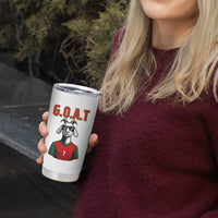 Siuuuu Goat Soccer Celebration Tumbler Cup Gift For Fans