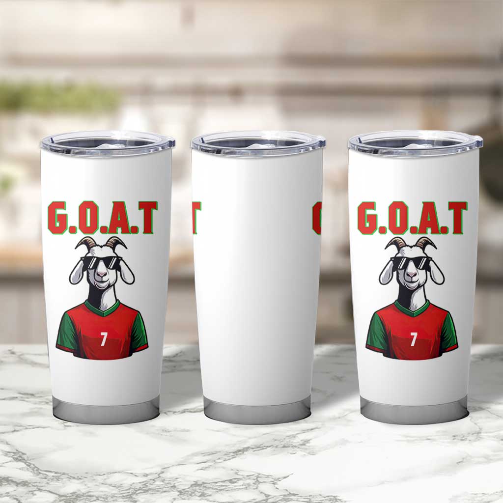 Siuuuu Goat Soccer Celebration Tumbler Cup Gift For Fans