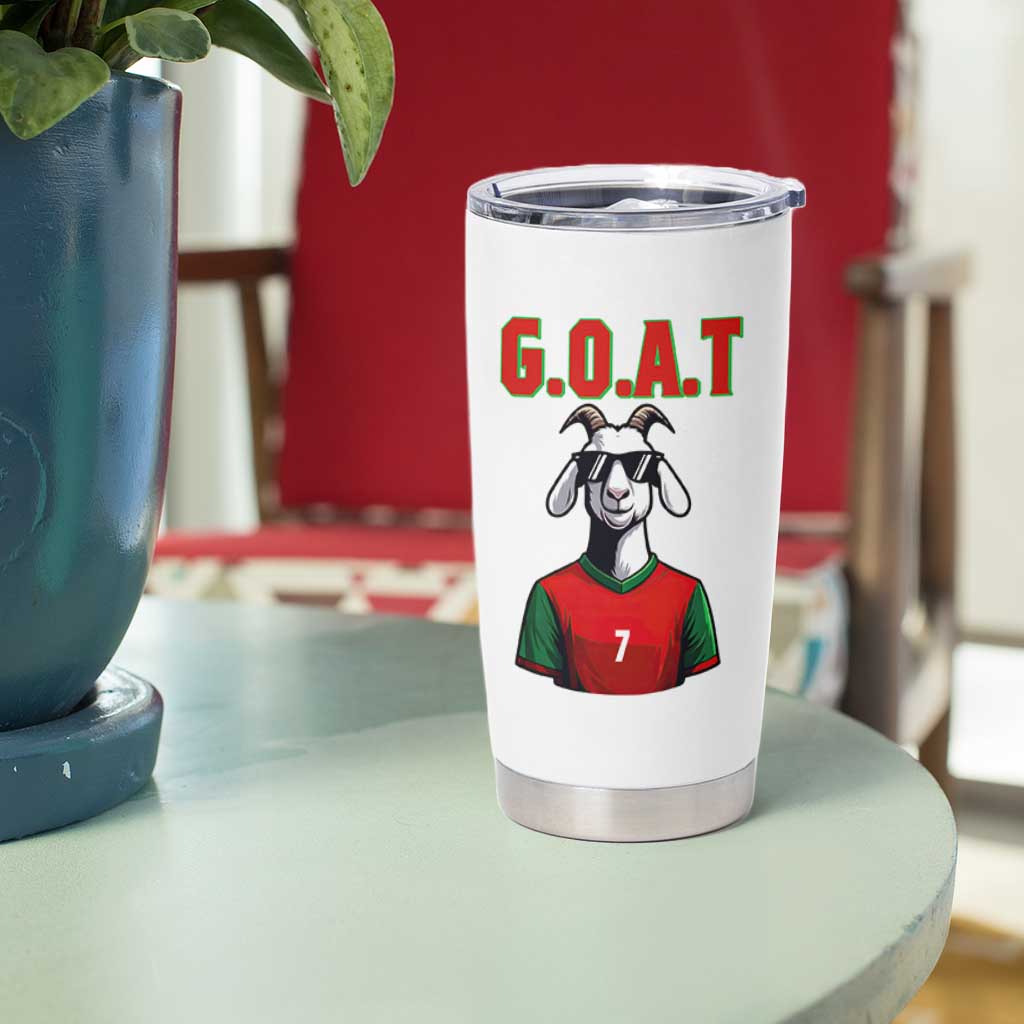 Siuuuu Goat Soccer Celebration Tumbler Cup Gift For Fans