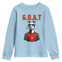 Siuuuu Goat Soccer Celebration Youth Sweatshirt Gift For Fans