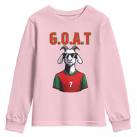 Siuuuu Goat Soccer Celebration Youth Sweatshirt Gift For Fans