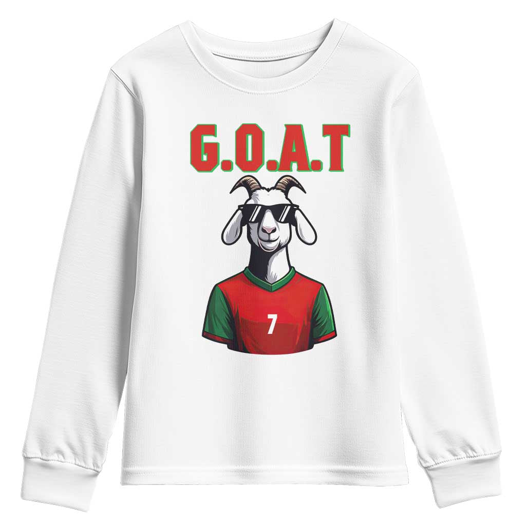 Siuuuu Goat Soccer Celebration Youth Sweatshirt Gift For Fans