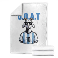 The Goat Of Soccer Number Ten Throw Blanket Gift For Fans