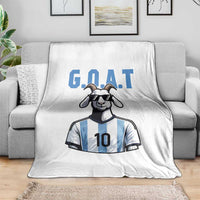 The Goat Of Soccer Number Ten Throw Blanket Gift For Fans