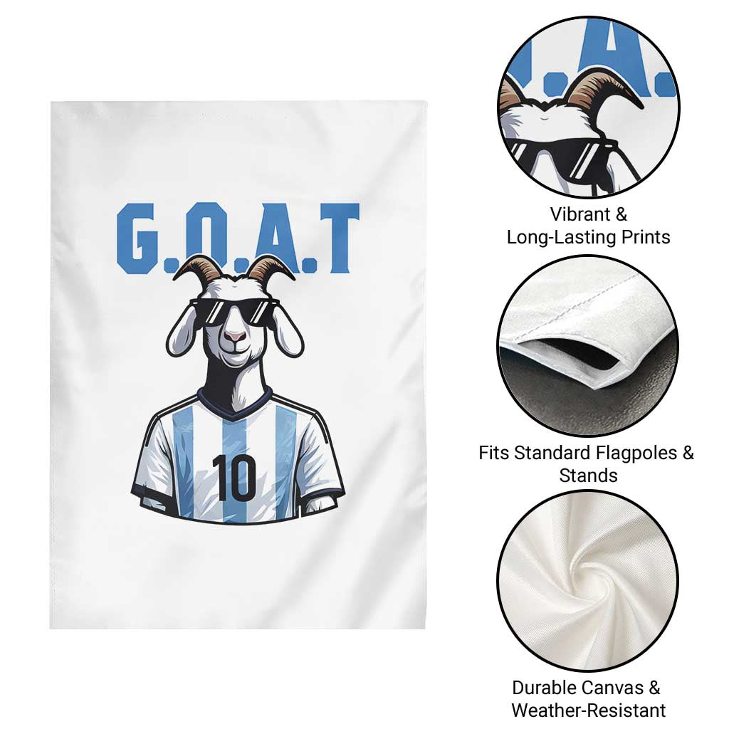 The Goat Of Soccer Number Ten Garden Flag Gift For Fans