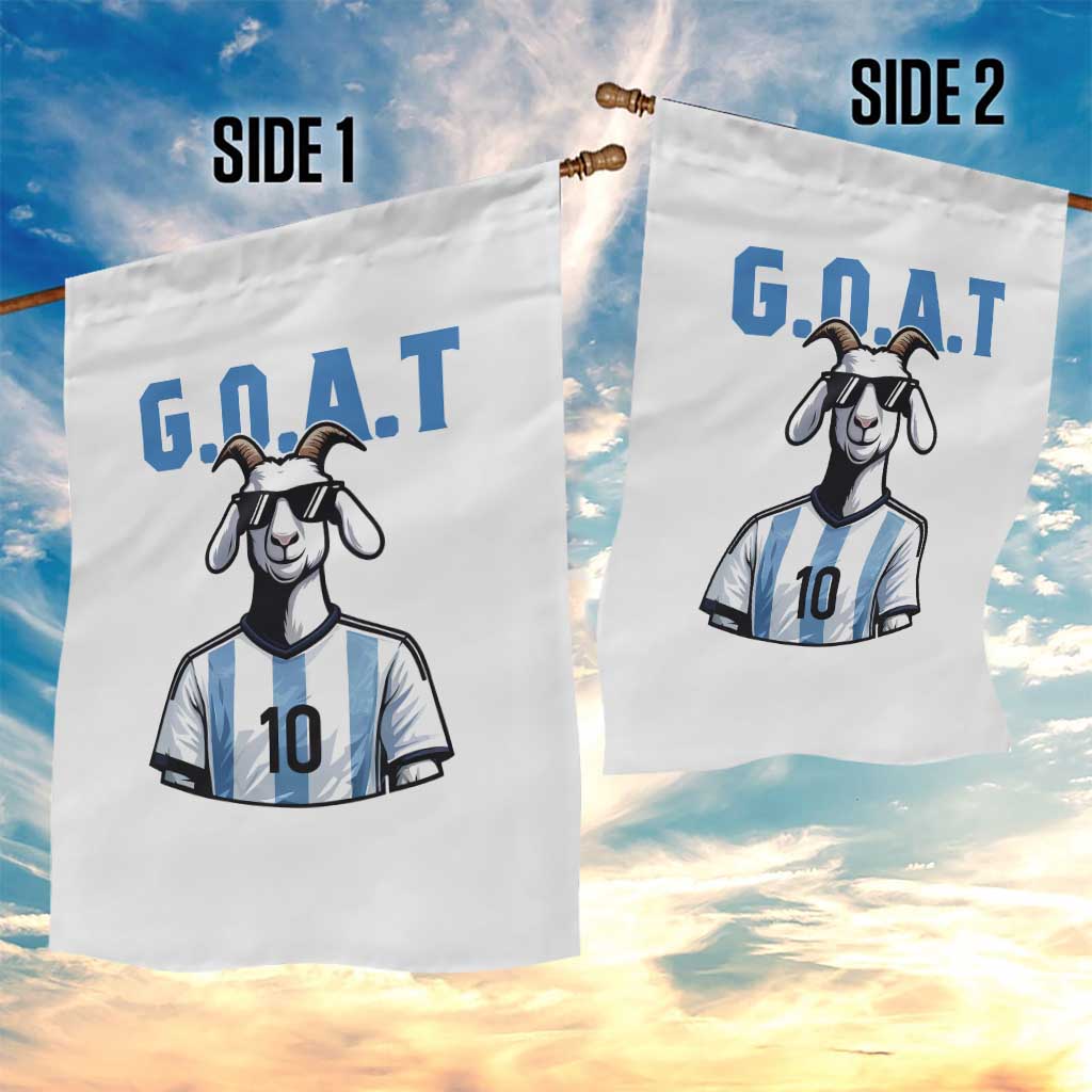The Goat Of Soccer Number Ten Garden Flag Gift For Fans