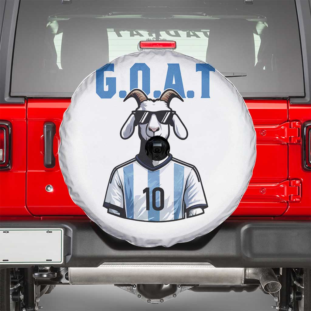 The Goat Of Soccer Number Ten Spare Tire Cover Gift For Fans