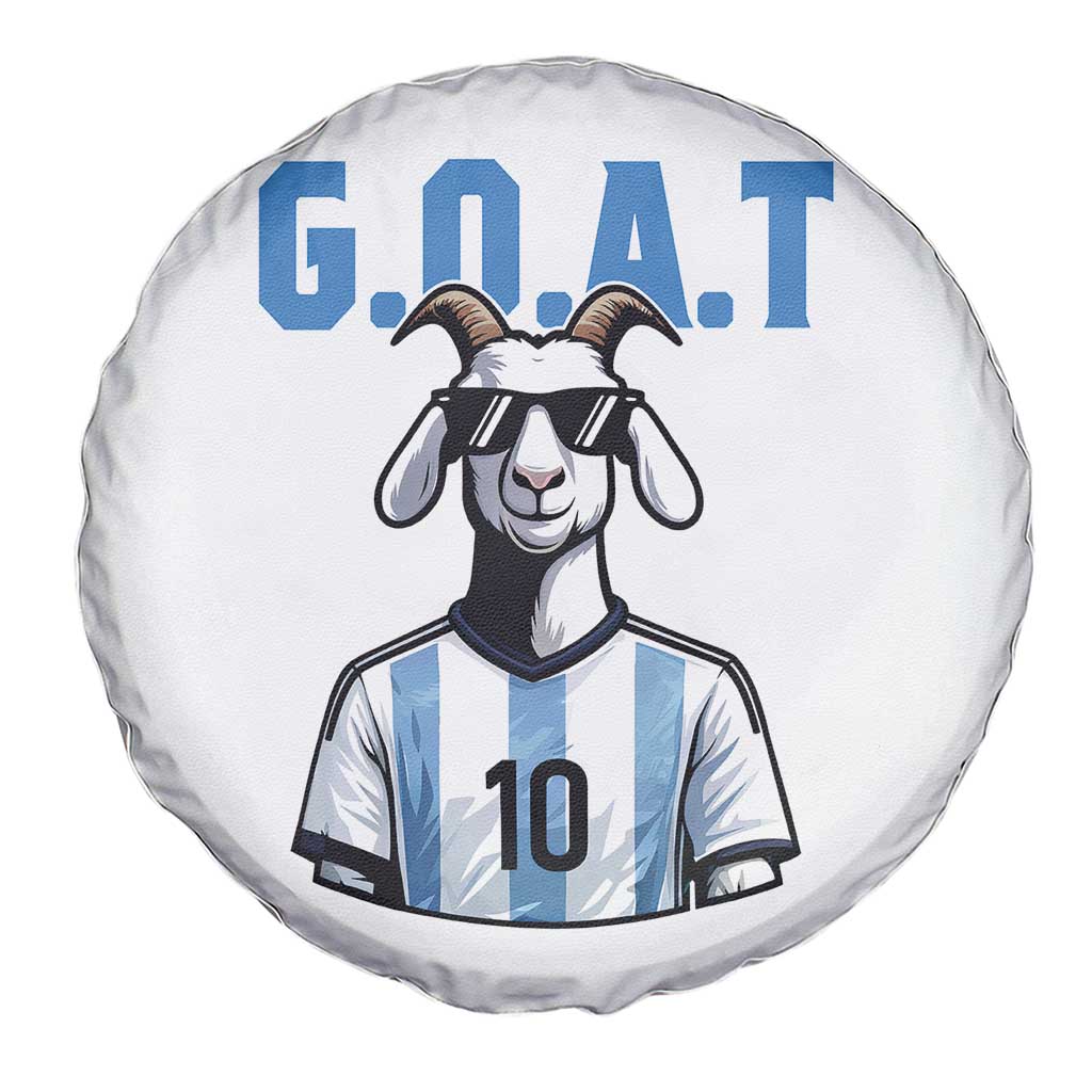 The Goat Of Soccer Number Ten Spare Tire Cover Gift For Fans