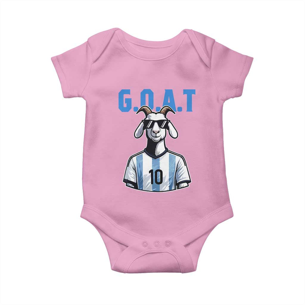 The Goat Of Soccer Number Ten Baby Onesie Gift For Fans