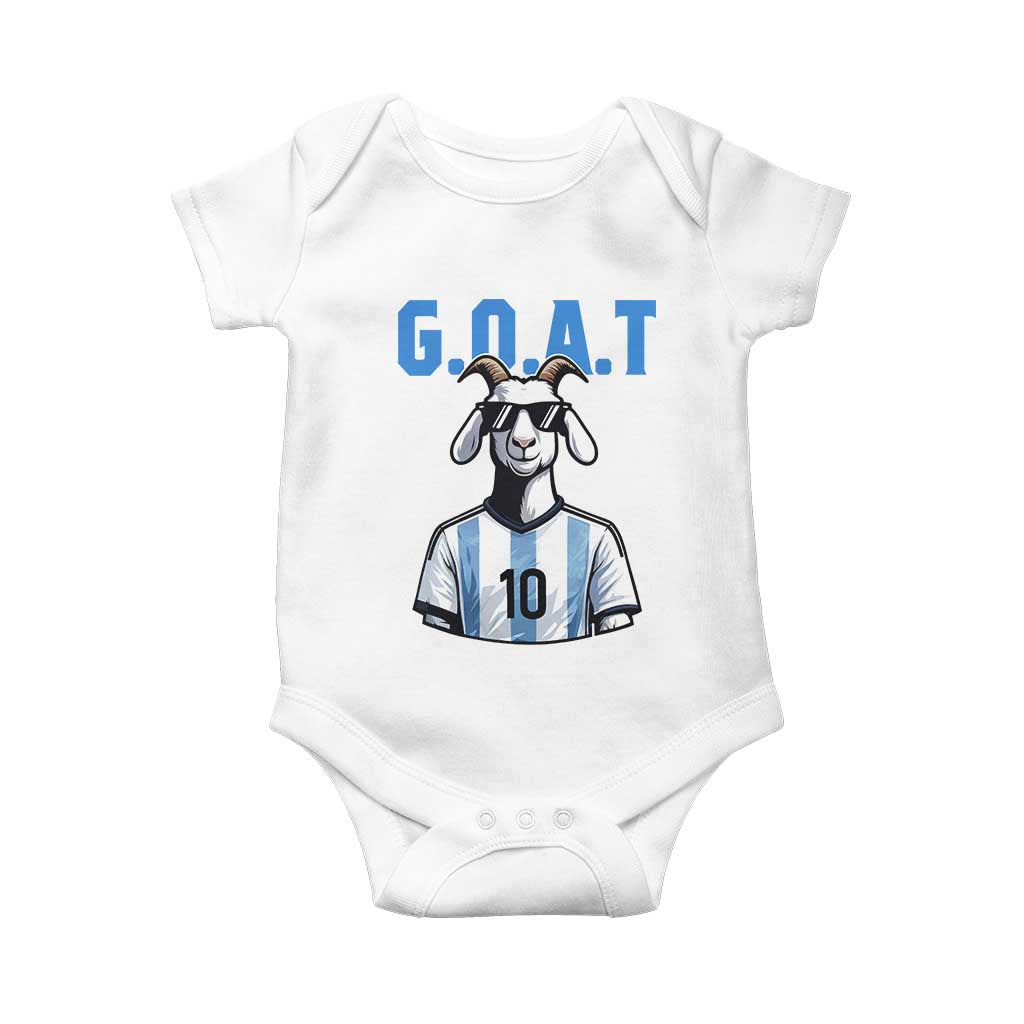 The Goat Of Soccer Number Ten Baby Onesie Gift For Fans