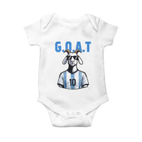The Goat Of Soccer Number Ten Baby Onesie Gift For Fans