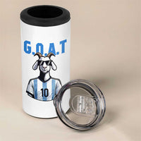 The Goat Of Soccer Number Ten 4 in 1 Can Cooler Tumbler Gift For Fans