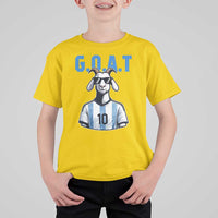The Goat Of Soccer Number Ten T Shirt For Kid Gift For Fans