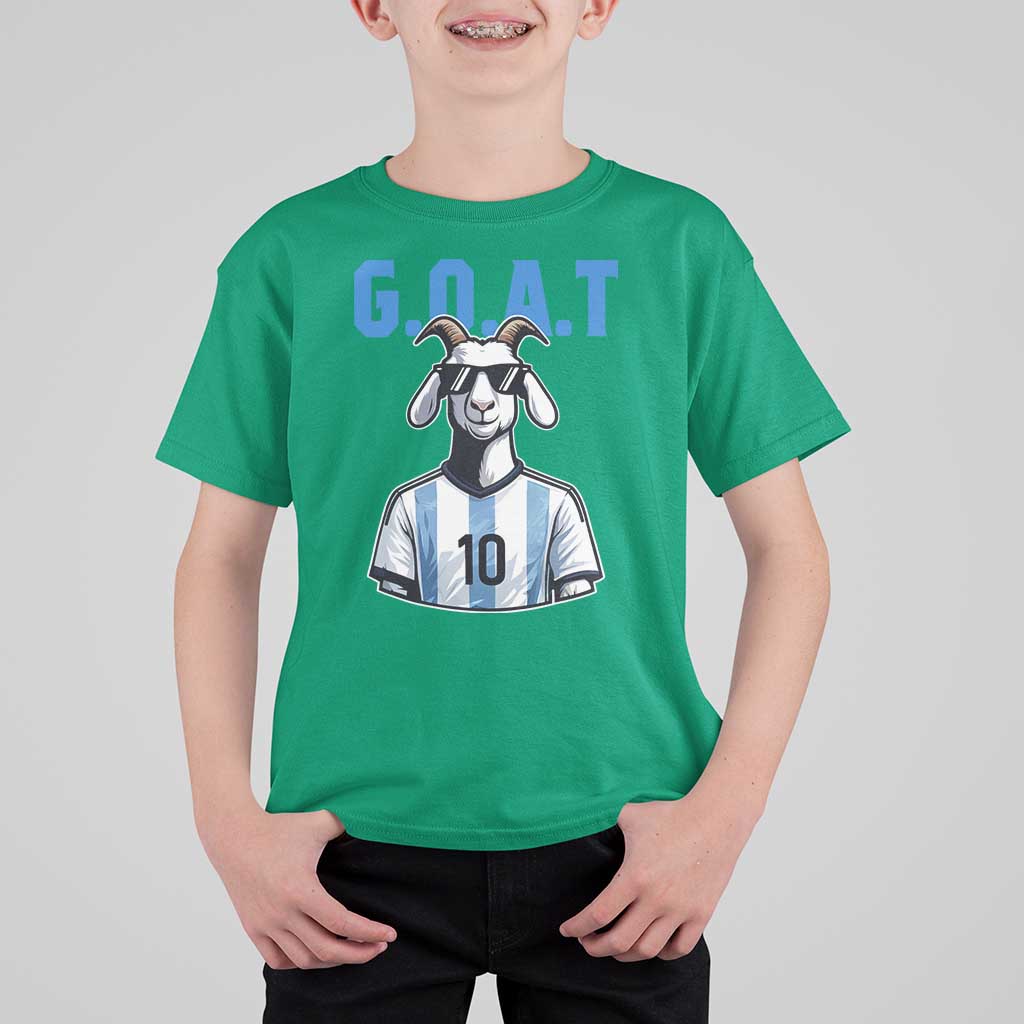 The Goat Of Soccer Number Ten T Shirt For Kid Gift For Fans
