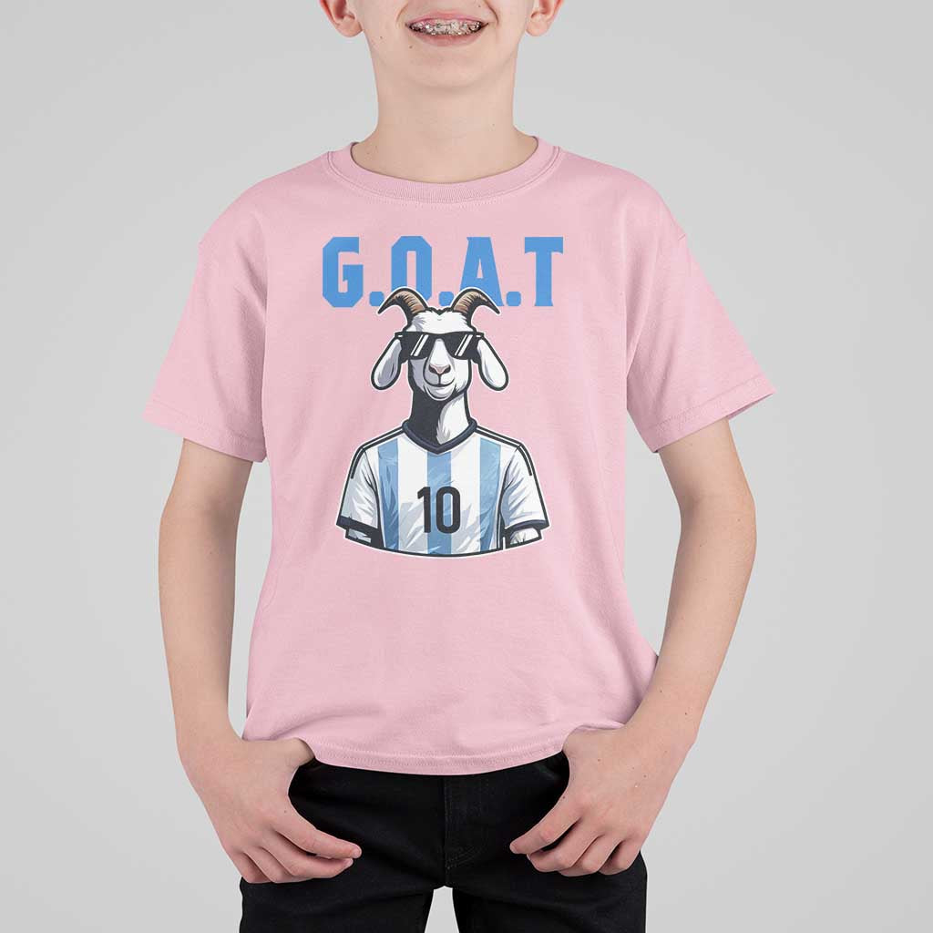 The Goat Of Soccer Number Ten T Shirt For Kid Gift For Fans