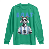 The Goat Of Soccer Number Ten Long Sleeve Shirt Gift For Fans