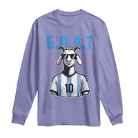 The Goat Of Soccer Number Ten Long Sleeve Shirt Gift For Fans