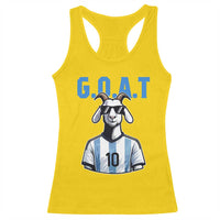 The Goat Of Soccer Number Ten Racerback Tank Top Gift For Fans
