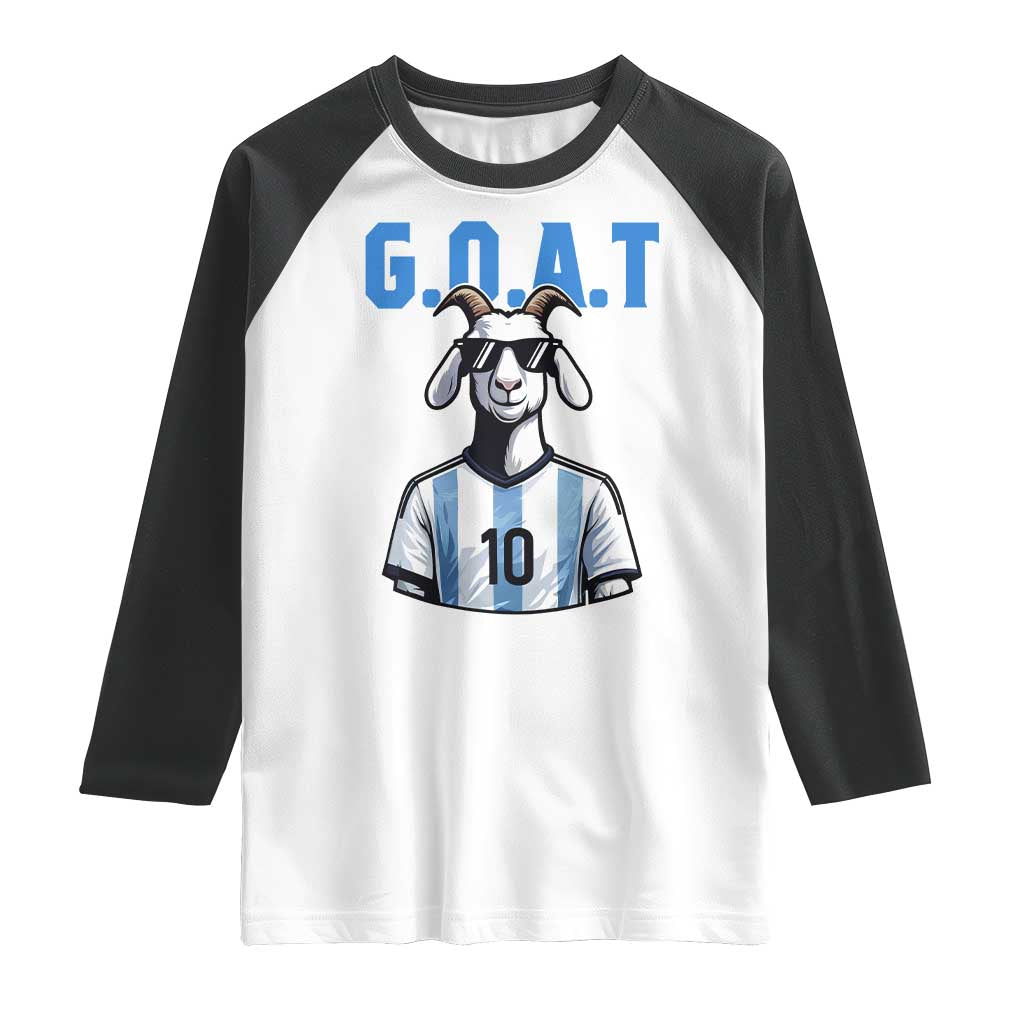 The Goat Of Soccer Number Ten Raglan Shirt Gift For Fans
