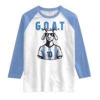 The Goat Of Soccer Number Ten Raglan Shirt Gift For Fans