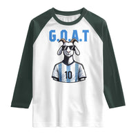 The Goat Of Soccer Number Ten Raglan Shirt Gift For Fans