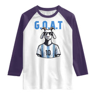 The Goat Of Soccer Number Ten Raglan Shirt Gift For Fans