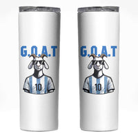 The Goat Of Soccer Number Ten Skinny Tumbler Gift For Fans