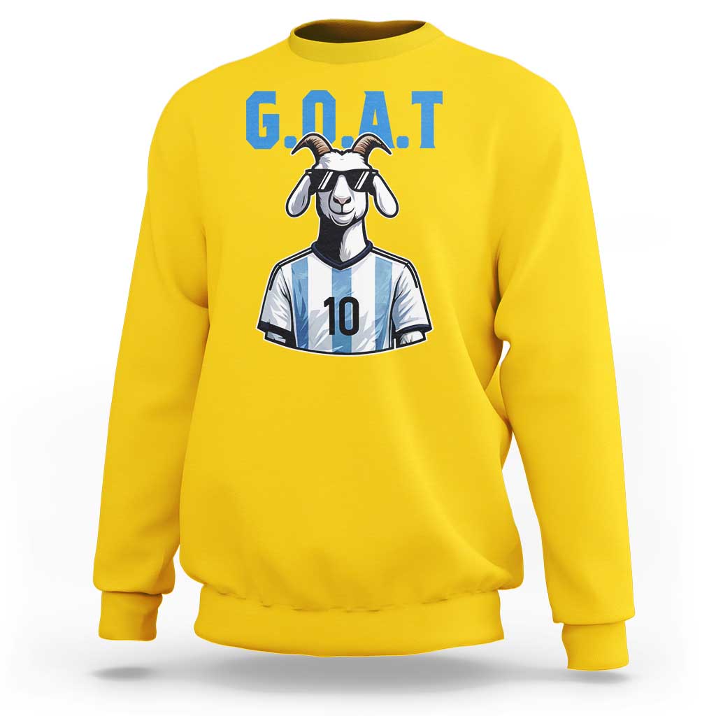 The Goat Of Soccer Number Ten Sweatshirt Gift For Fans