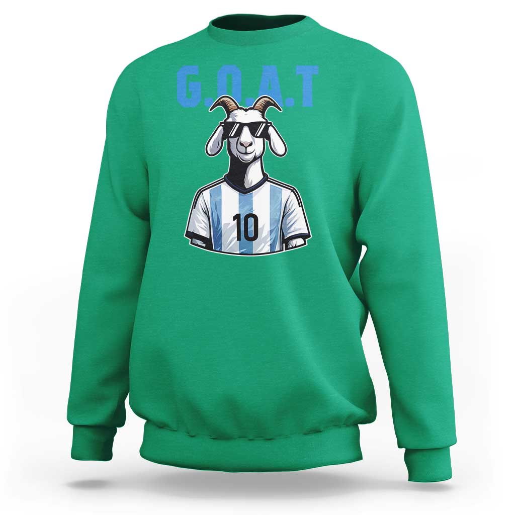 The Goat Of Soccer Number Ten Sweatshirt Gift For Fans