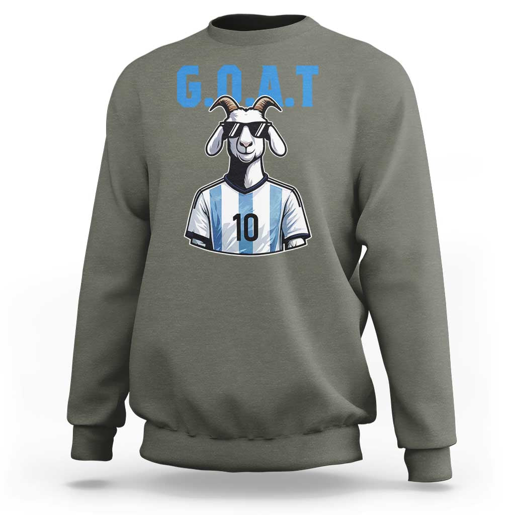 The Goat Of Soccer Number Ten Sweatshirt Gift For Fans