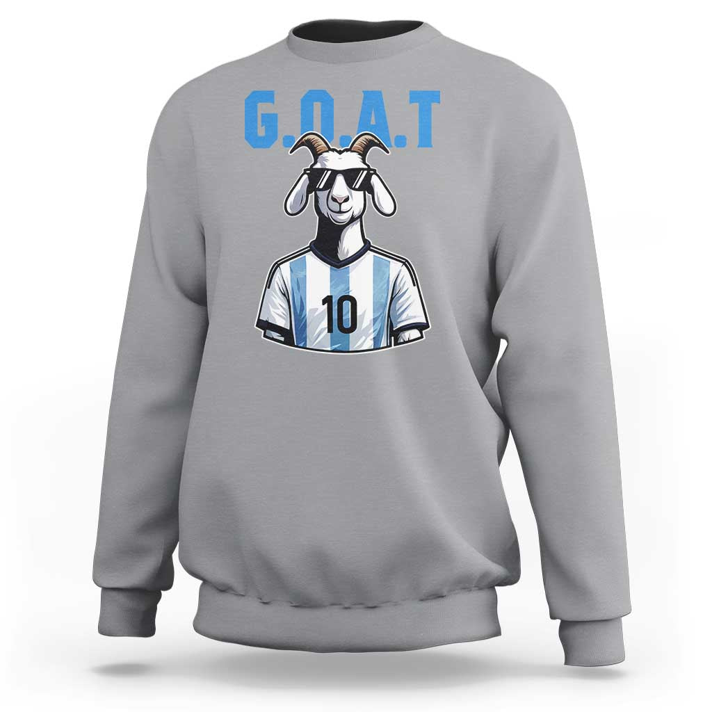 The Goat Of Soccer Number Ten Sweatshirt Gift For Fans