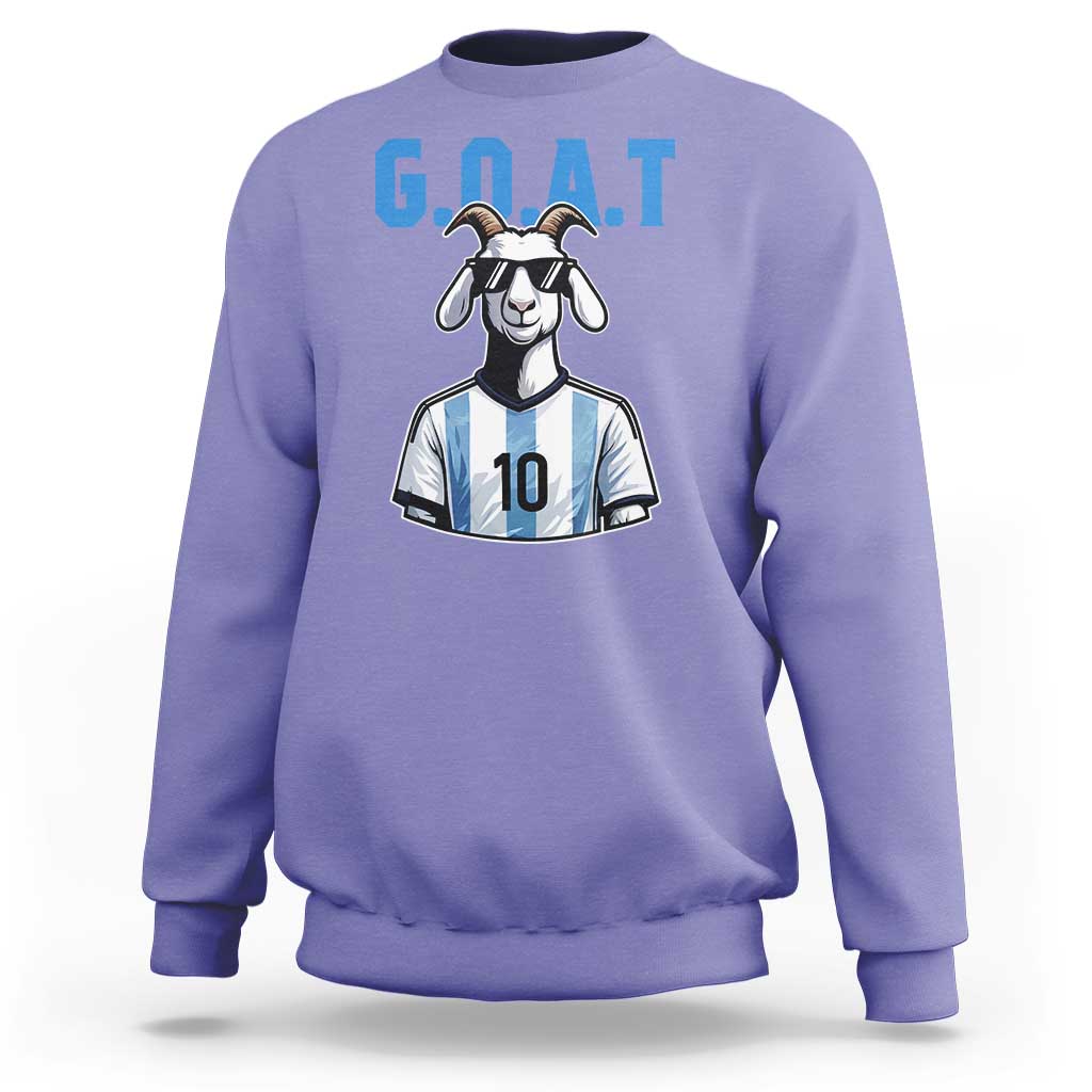 The Goat Of Soccer Number Ten Sweatshirt Gift For Fans