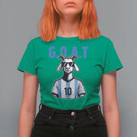 The Goat Of Soccer Number Ten T Shirt For Women Gift For Fans