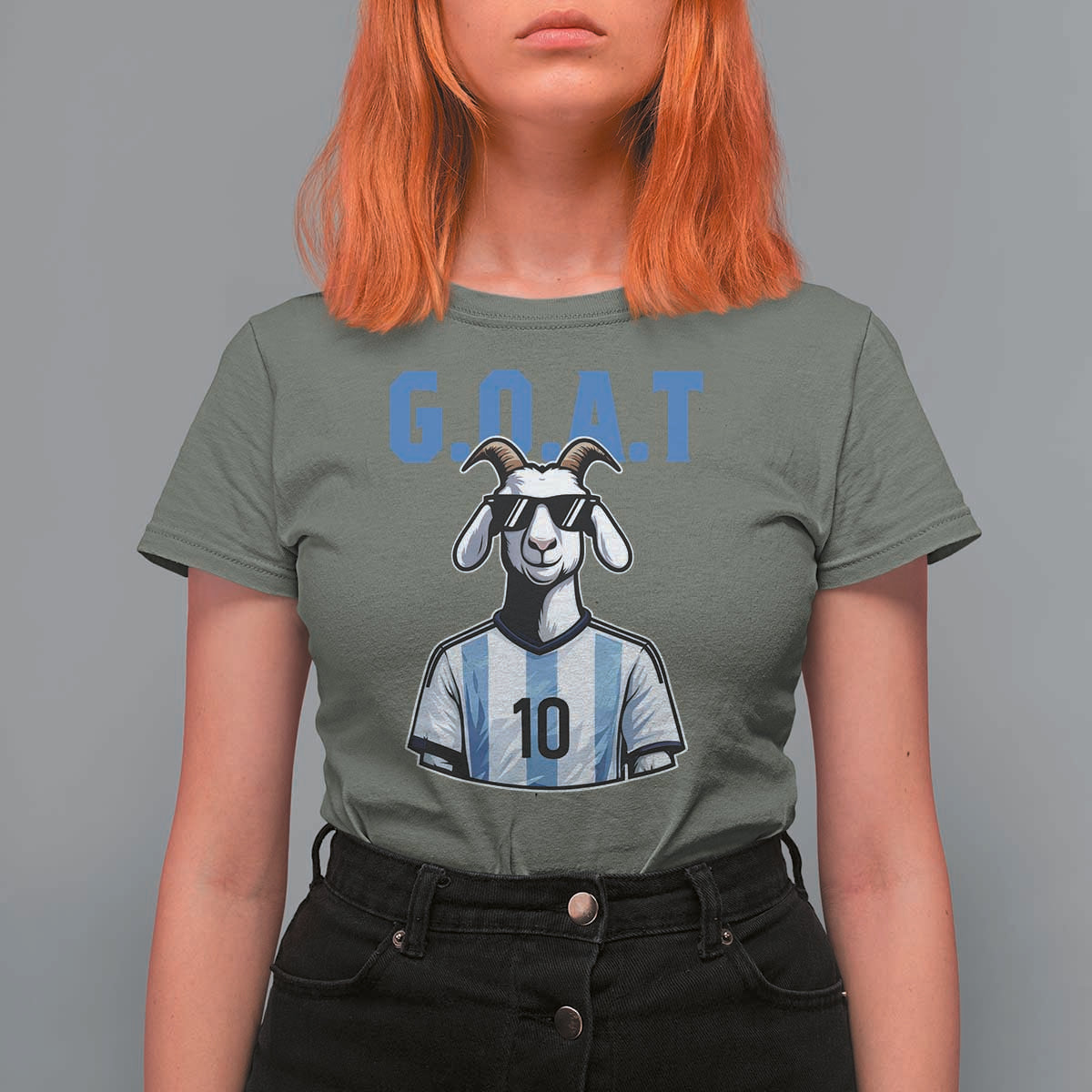 The Goat Of Soccer Number Ten T Shirt For Women Gift For Fans