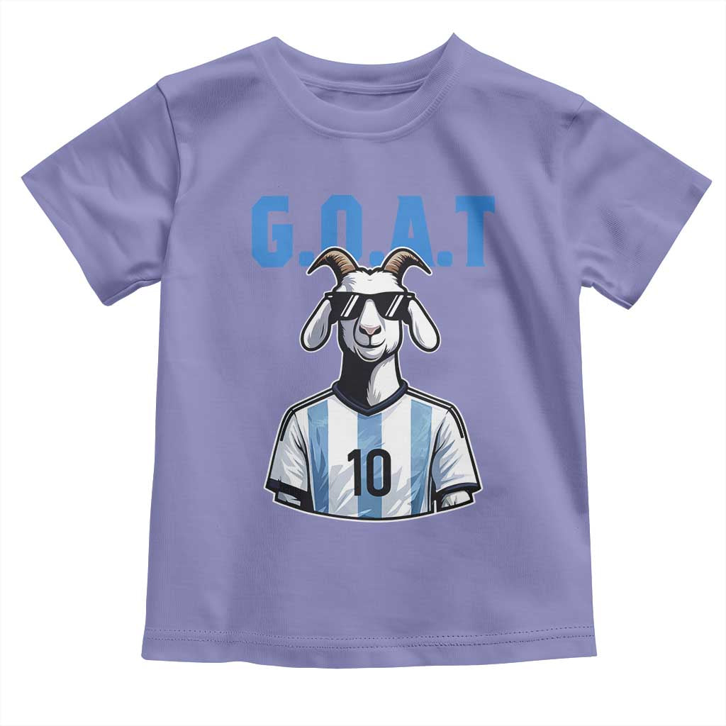 The Goat Of Soccer Number Ten Toddler T Shirt Gift For Fans