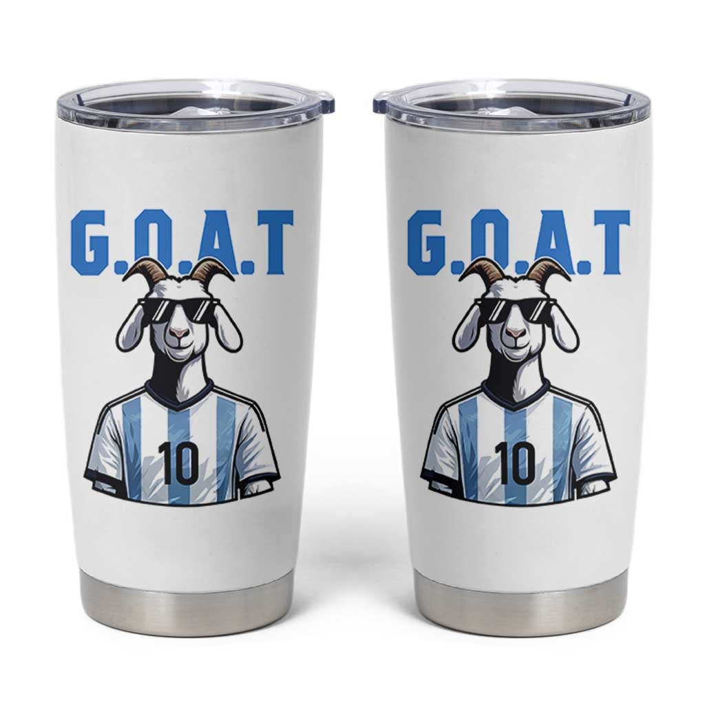 The Goat Of Soccer Number Ten Tumbler Cup Gift For Fans