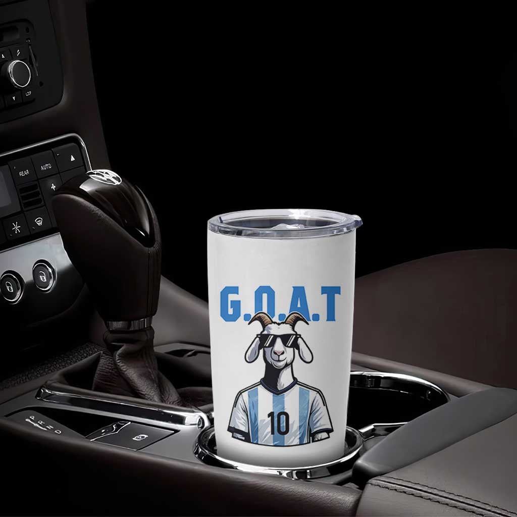 The Goat Of Soccer Number Ten Tumbler Cup Gift For Fans