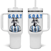 The Goat Of Soccer Number Ten Tumbler With Handle Gift For Fans