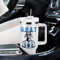 The Goat Of Soccer Number Ten Tumbler With Handle Gift For Fans