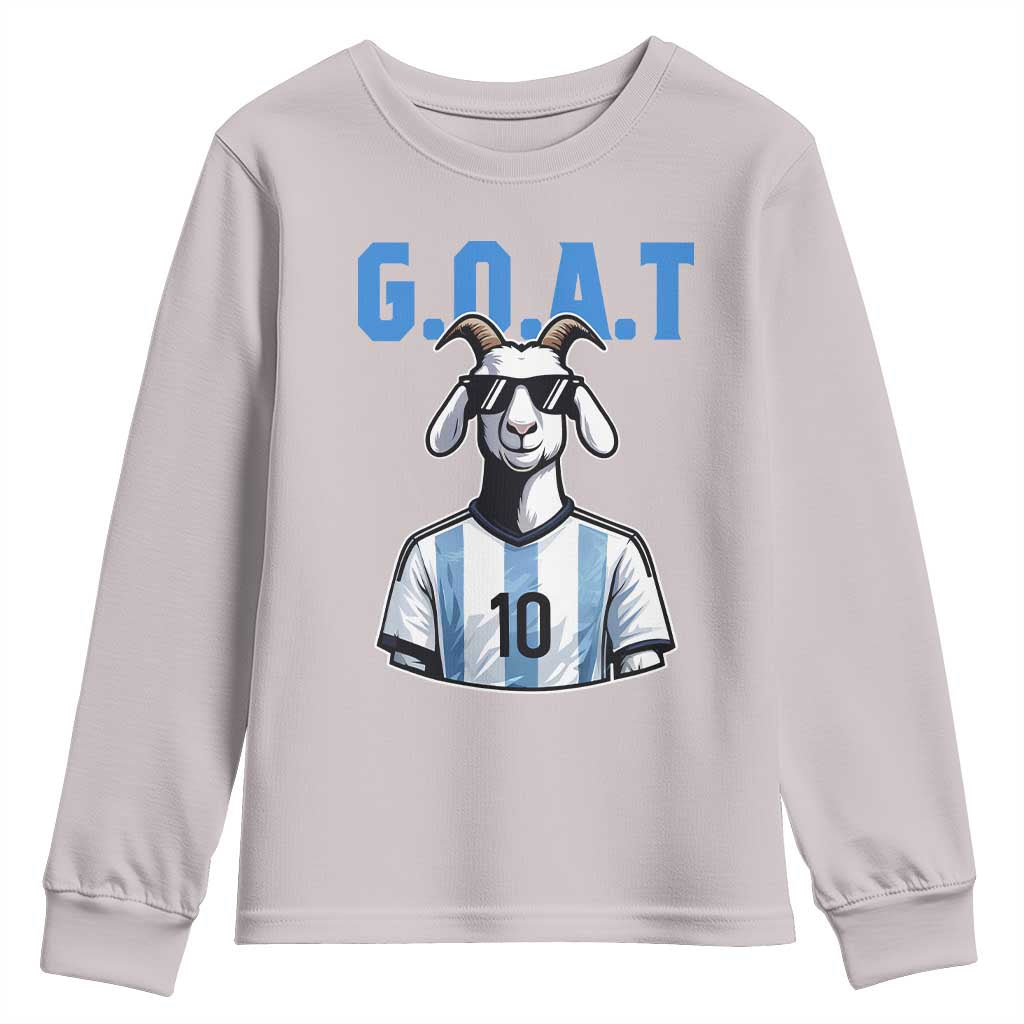 The Goat Of Soccer Number Ten Youth Sweatshirt Gift For Fans