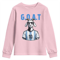 The Goat Of Soccer Number Ten Youth Sweatshirt Gift For Fans