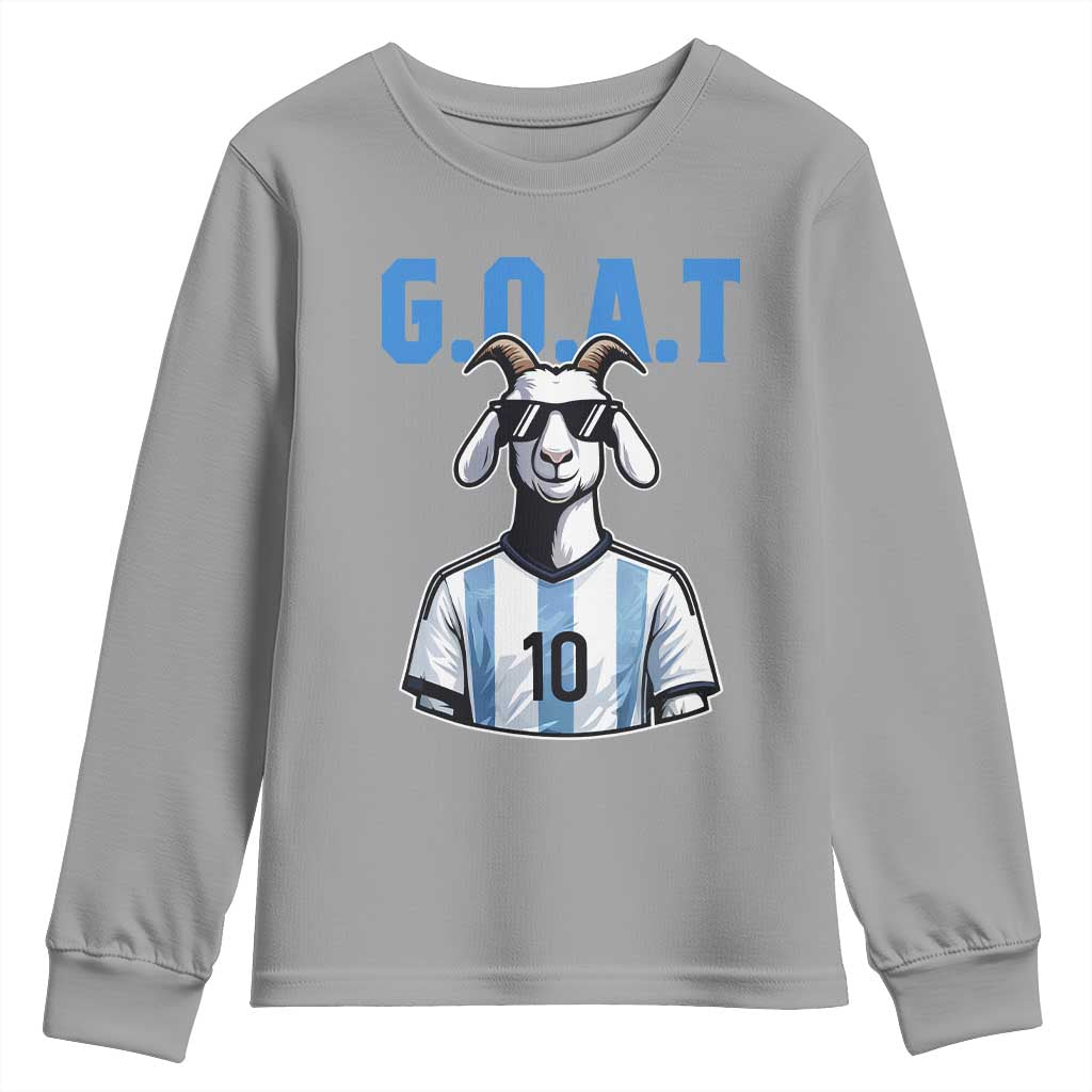 The Goat Of Soccer Number Ten Youth Sweatshirt Gift For Fans