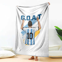 Legendary Number 10 Throw Blanket Goat Of Soccer Gift For Fans